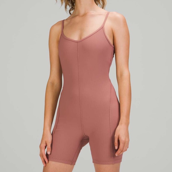 lululemon athletica Pants - Lululemon Ribbed Countered Yoga Unitard 6” Length